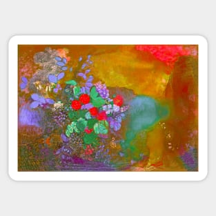 Odilon Redon Ophelia among the flowers Sticker